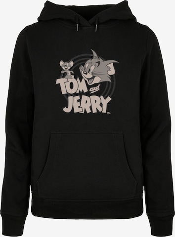 Sweat-shirt 'Tom And Jerry - Circle' ABSOLUTE CULT en noir : devant