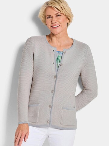 Goldner Gebreid vest in Grijs: voorkant