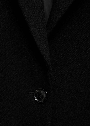 MANGO Between-Seasons Coat in Black