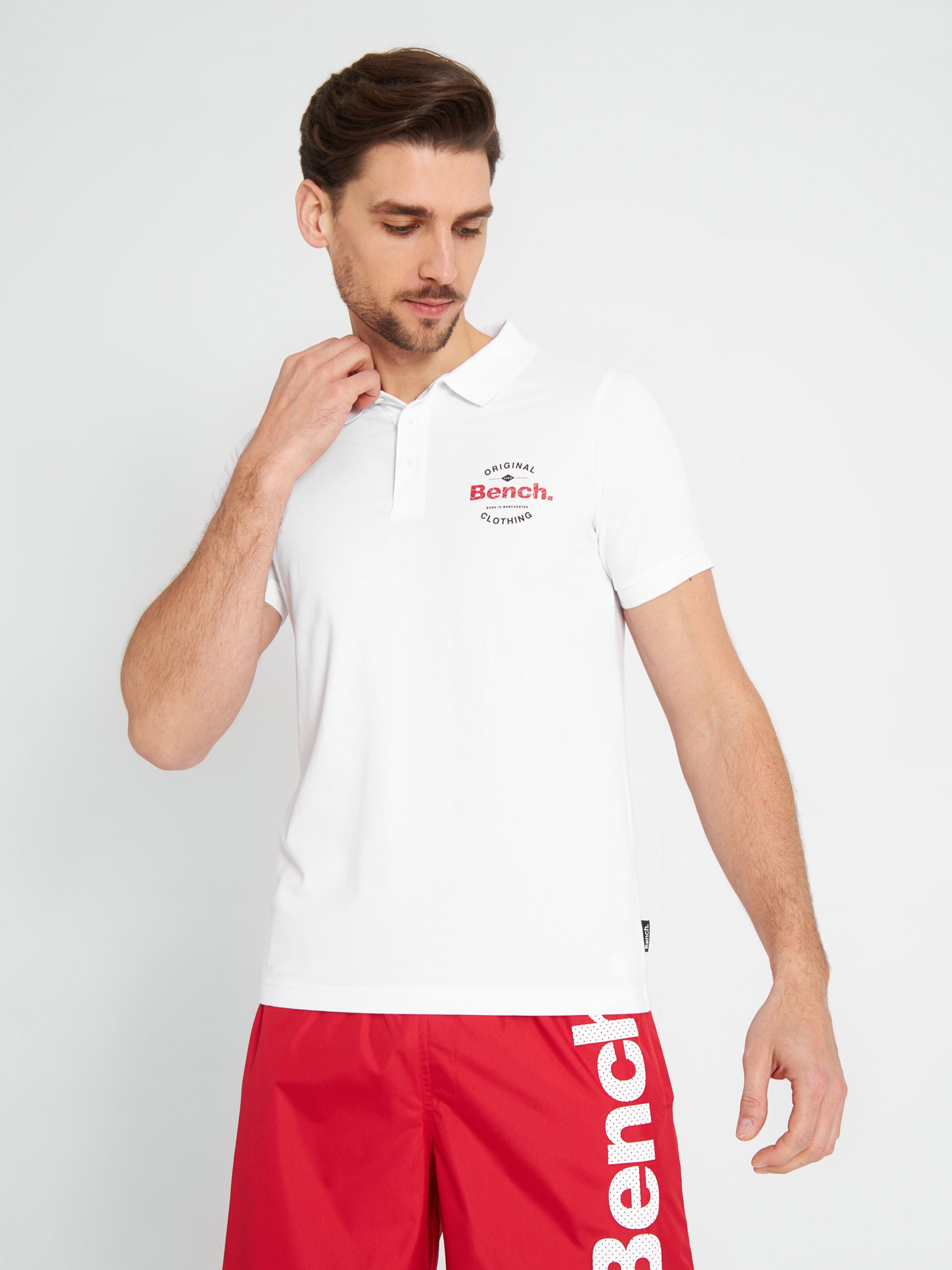 Männer Shirts BENCH Polo Shirt 'Cometer' in Weiß - AR04557 Männer Shirts BENCH Polo Shirt 'Cometer' in Weiß - AR04557