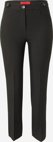MAX&Co. tavaline Viikidega püksid 'ORTENSIA', värv must: eest vaates