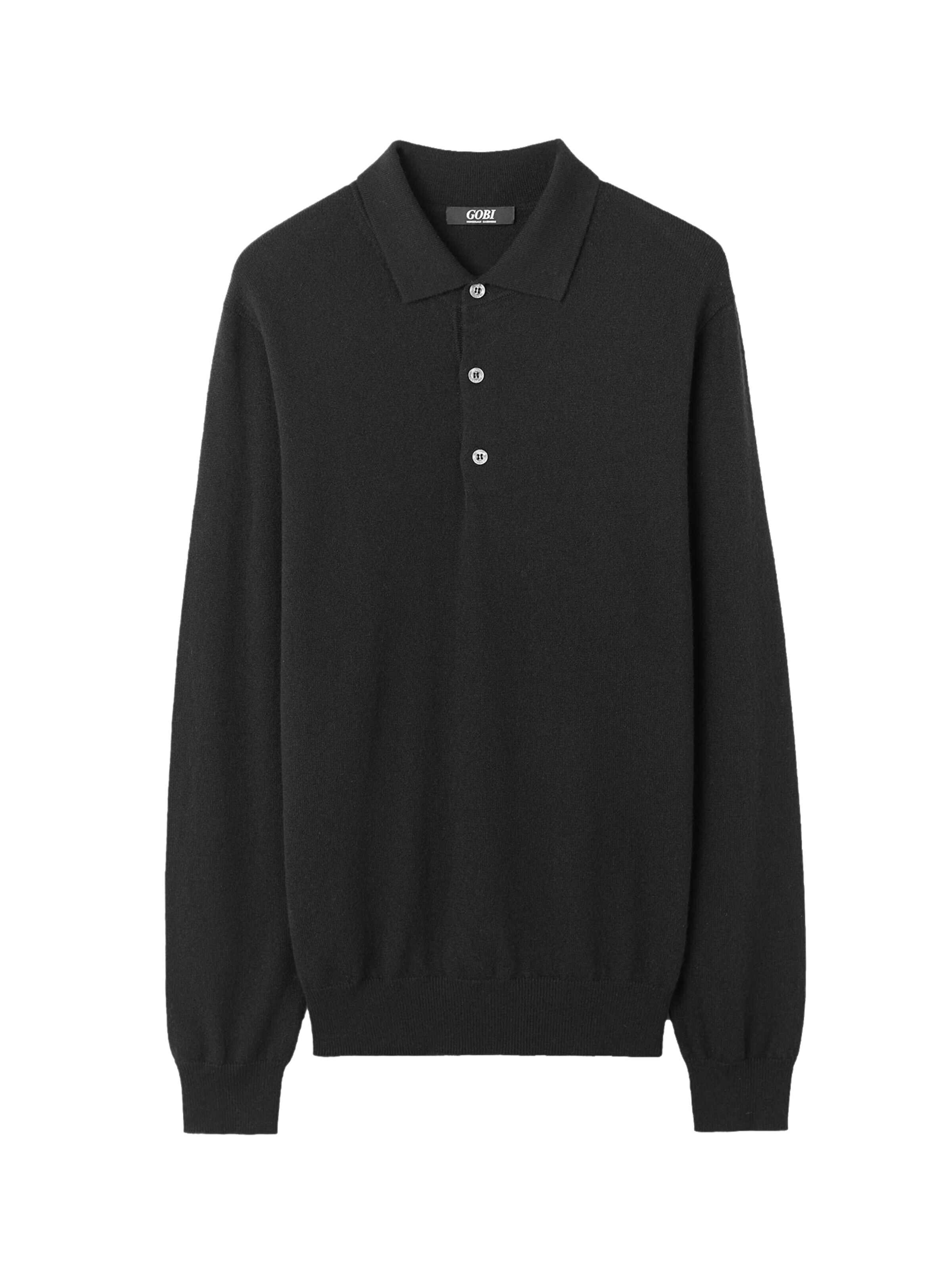 GOBI Cashmere Sweater in Black: front