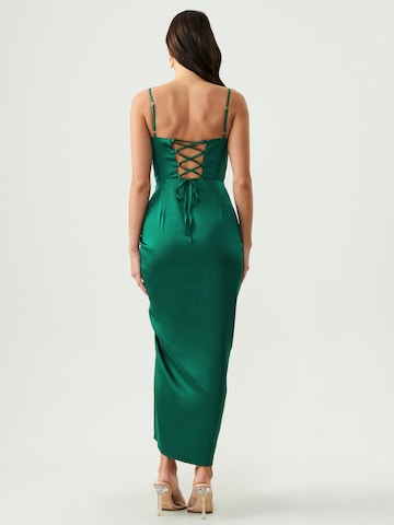 BWLDR Kleid 'CASSI' in Grün: Rückseite