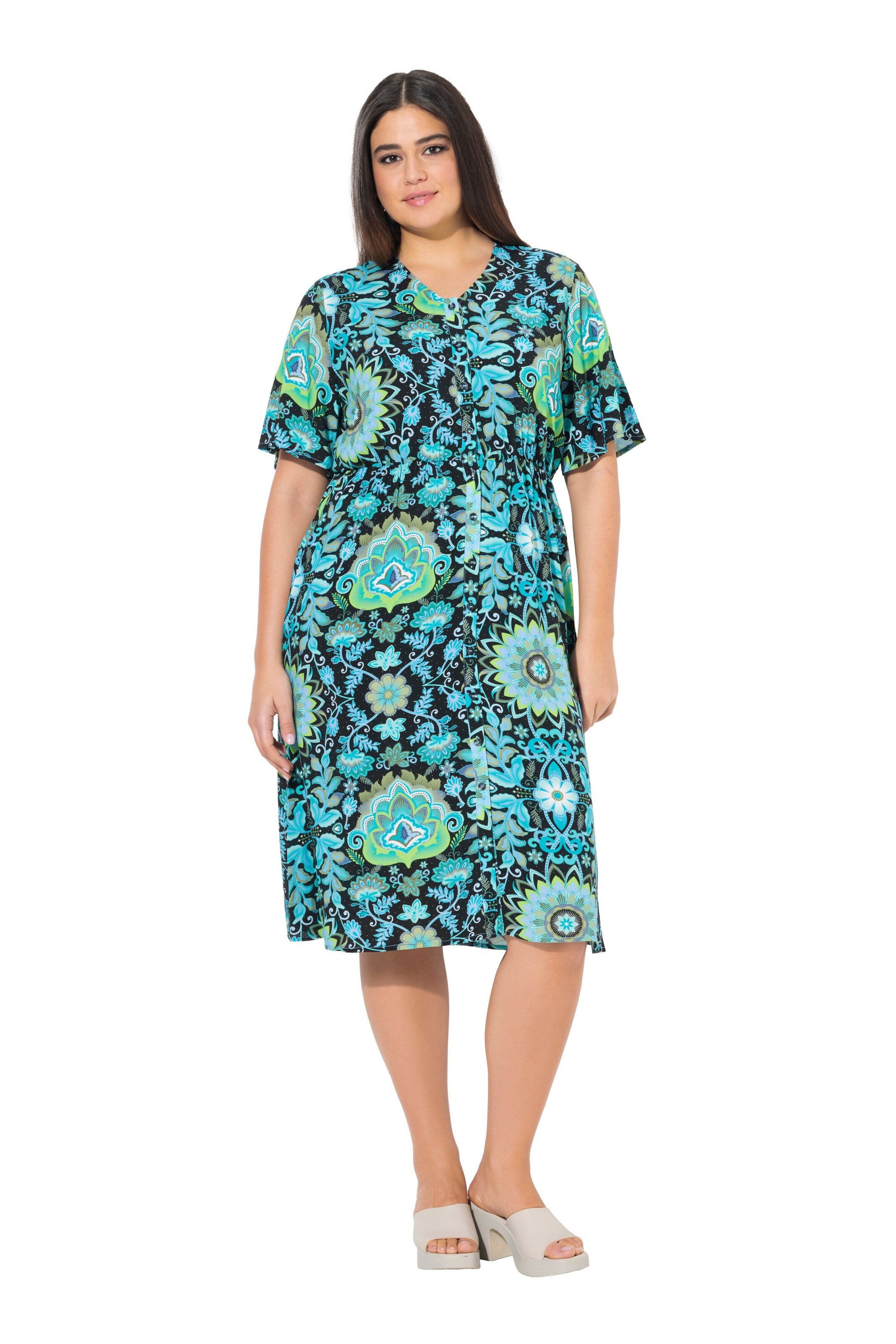 Ulla Popken Kleid in Blau: Vorderseite