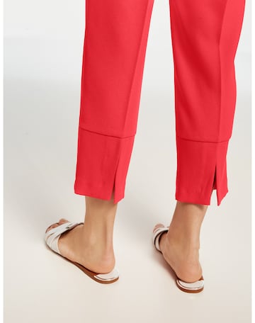 TAIFUN Regular Pleated Pants in Red