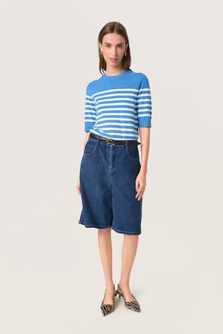 SOAKED IN LUXURY Sweater 'SLSpina' in Blue