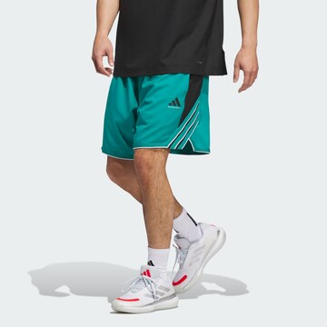 ADIDAS PERFORMANCE - Loosefit Pantalón deportivo 'Crazy Lite' en verde: frente