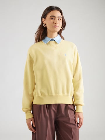 Sweat-shirt Polo Ralph Lauren en jaune : devant