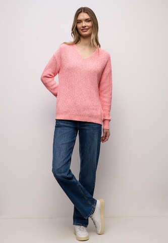 STREET ONE Pullover 'Mouliné' in Pink