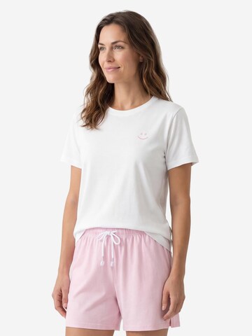 Mey Pyjama 'Solid Love'‌‌‌‌‌‌‌‌‌ in Pink: Vorderseite