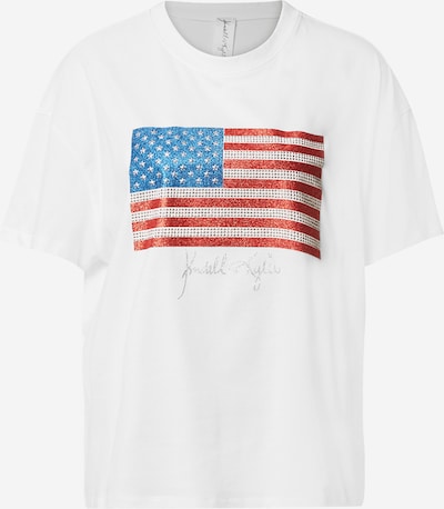 Tricou KENDALL + KYLIE pe albastru / roșu / offwhite, Vizualizare produs