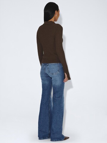 Dr. Denim Top 'Drdenimaiya Sweater' in Brown