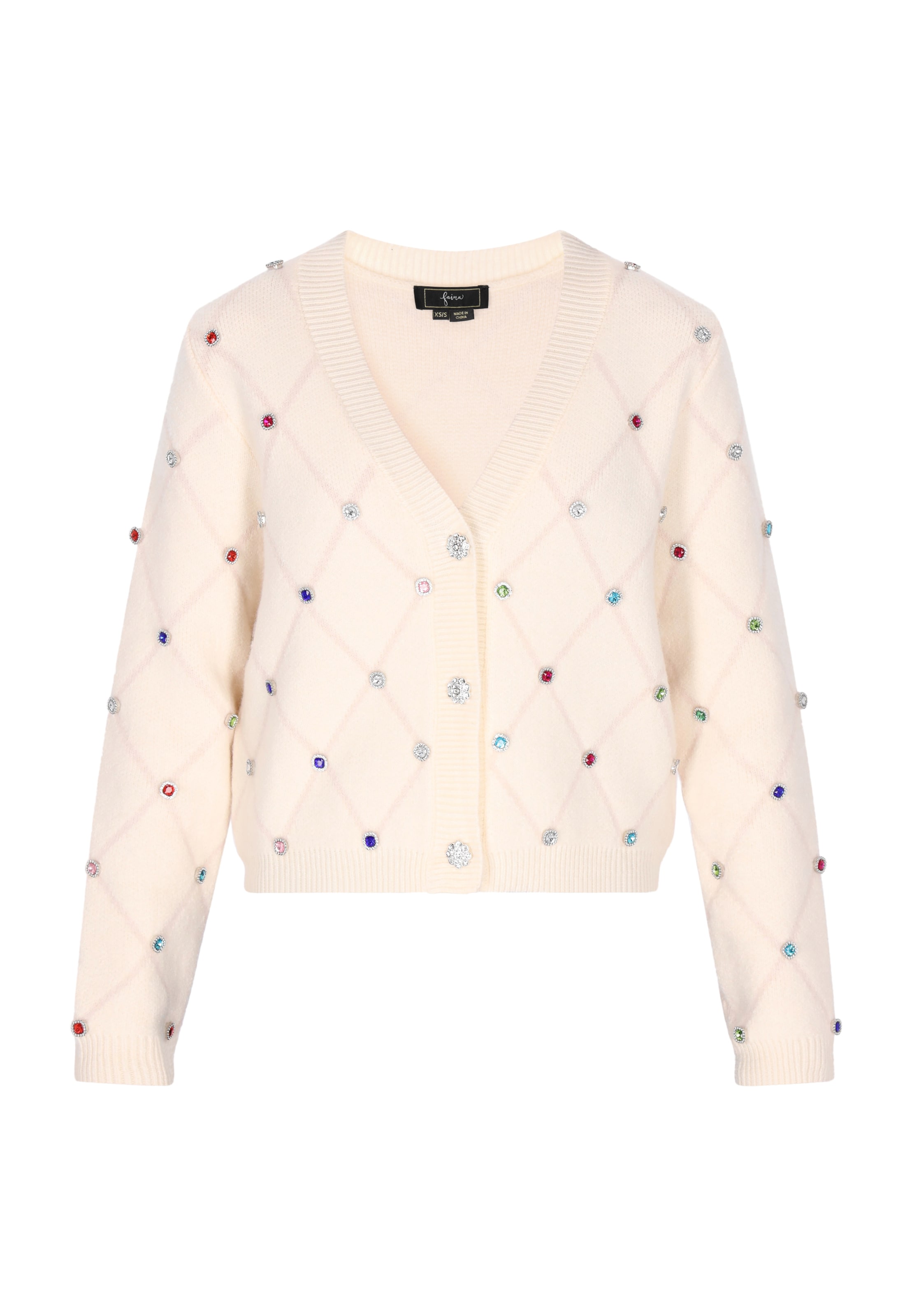 Cardigan faina en blanc : devant