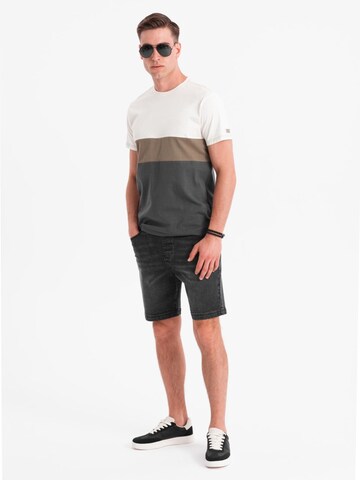 Ombre regular Jeans i sort