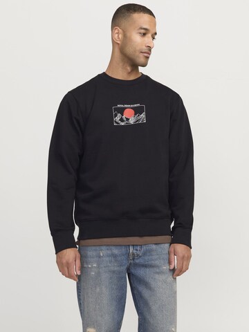 Sweat-shirt R.D.D. ROYAL DENIM DIVISION en noir : devant