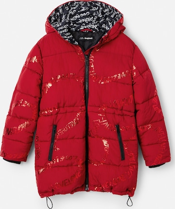 Manteau Desigual en rouge : devant