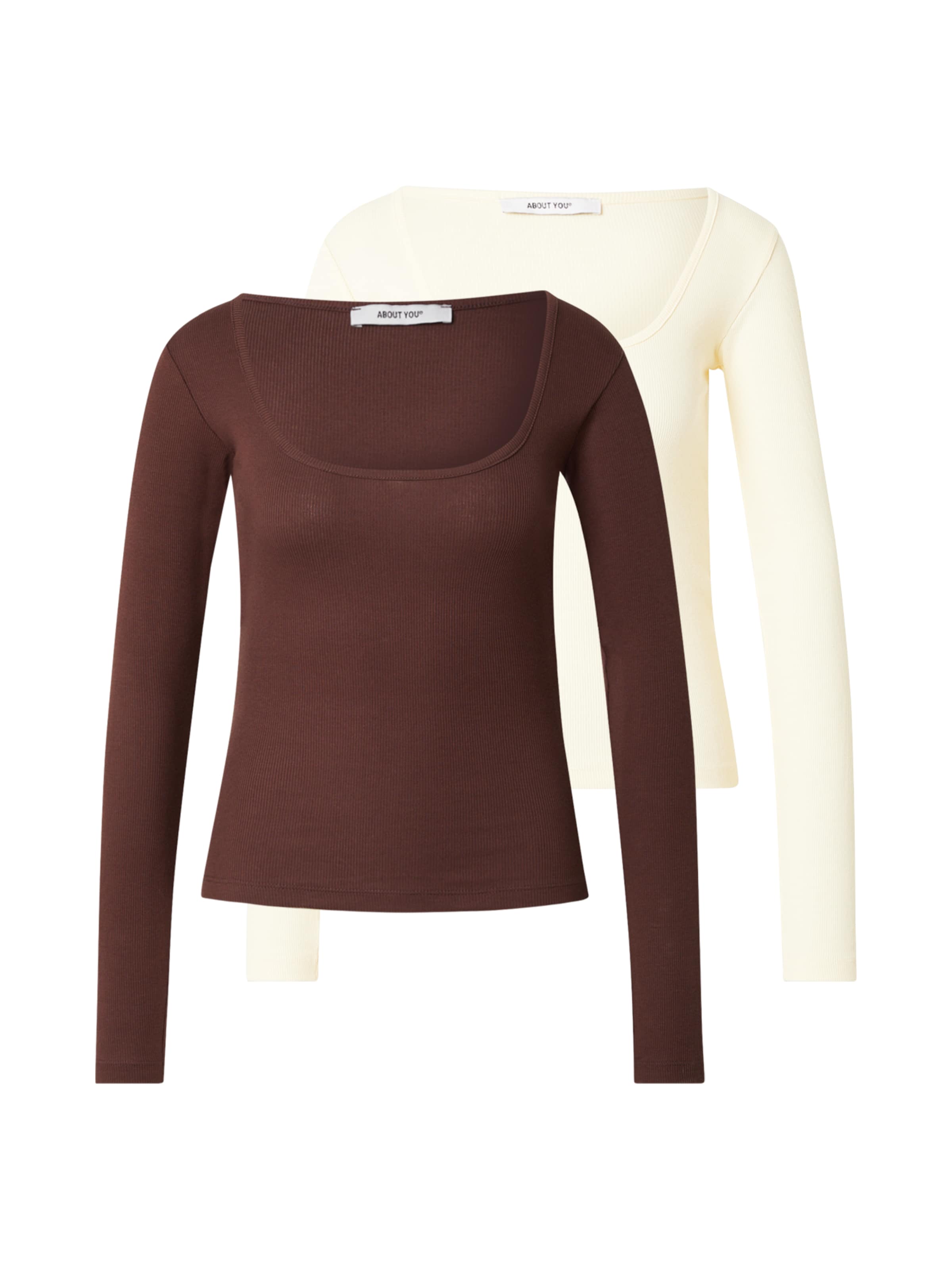 ABOUT YOU T-shirt 'Liane' i brun: framsida