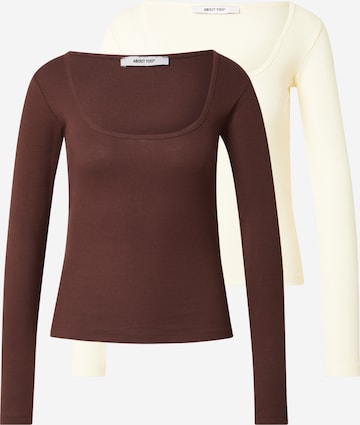 ABOUT YOUMajica 'Liane' - smeđa boja: prednji dio
