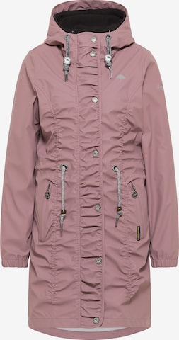 Schmuddelwedda Raincoat in Pink: front