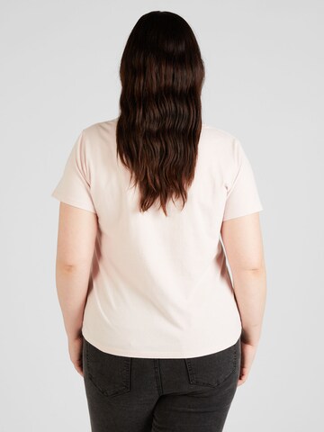 T-shirt 'PL Perfect Vneck Tee' Levi's® Plus en rose