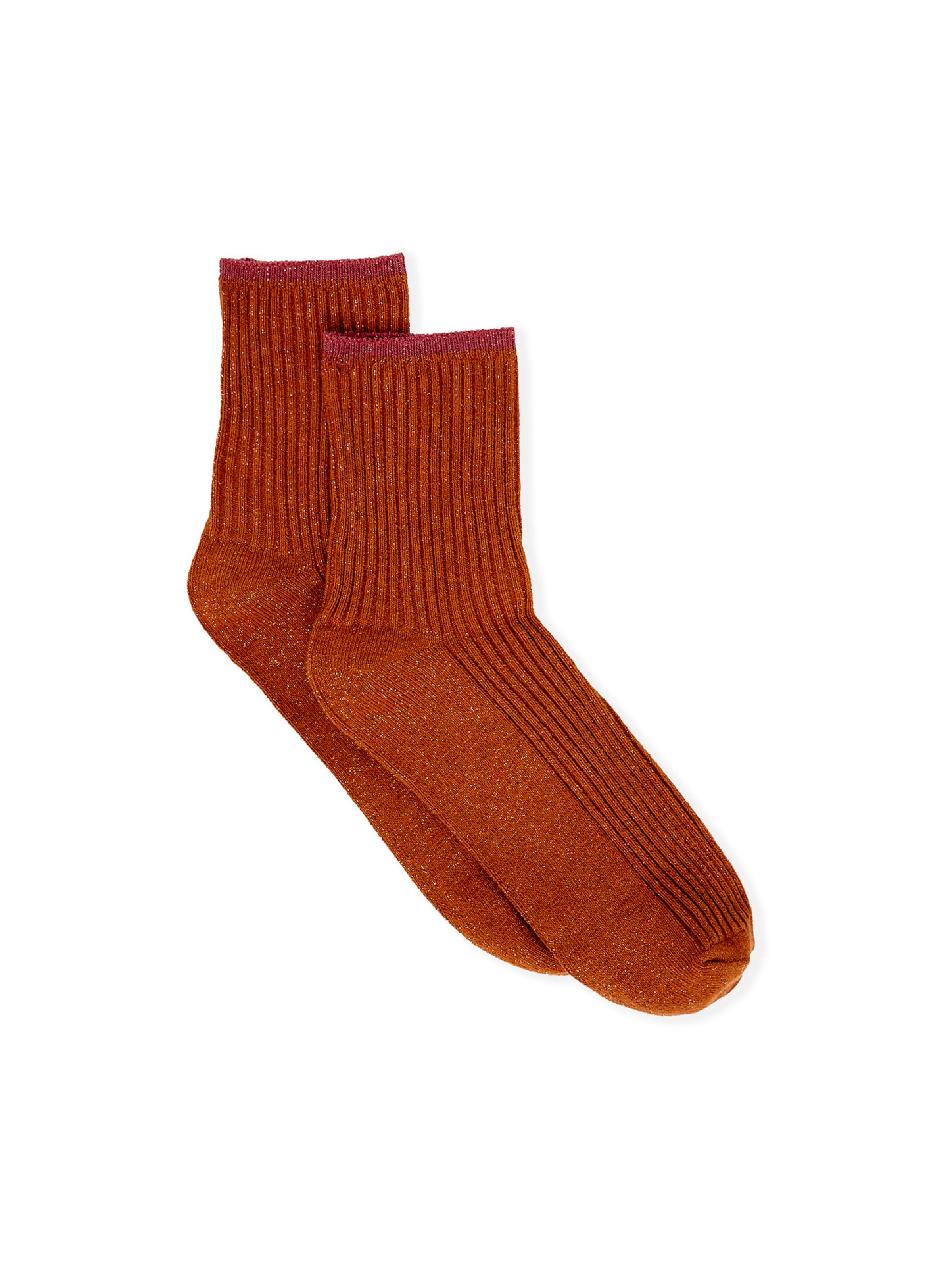 ETAM Socken 'Mindy' in Braun: Vorderseite