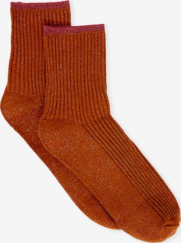 ETAM Socken 'Mindy' in Braun: Vorderseite