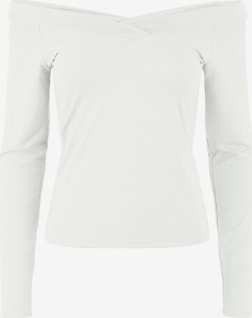 T-shirt PIECES en blanc : devant