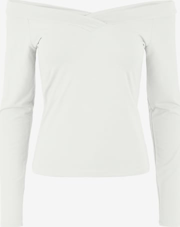 T-shirt PIECES en blanc : devant