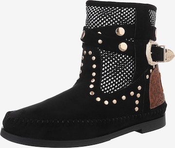 Ital-Design Ankle Boots in Black: front