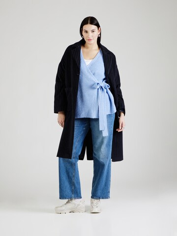 ONLY Carmakoma Knit cardigan 'CARELIZA' in Blue