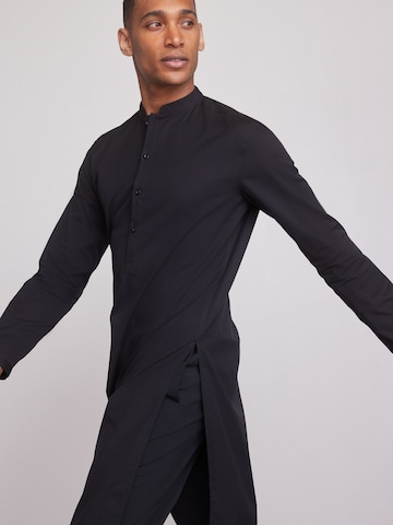 Next Comfort Fit Hemd in Schwarz