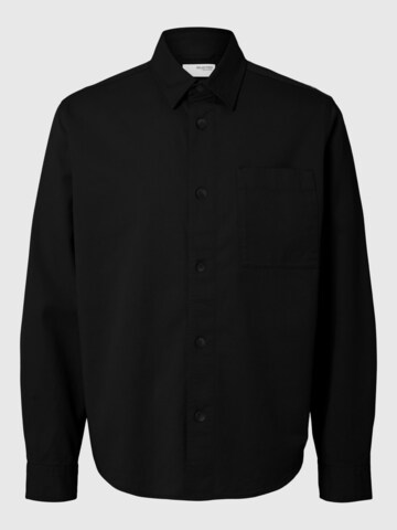Coupe regular Chemise SELECTED HOMME en noir : devant