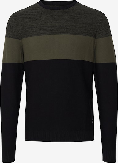 BLEND Pullover in dunkelgrau / dunkelgrün, Produktansicht