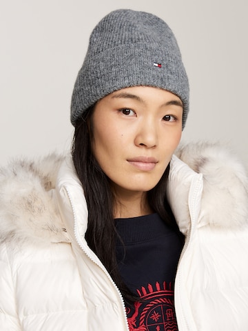 TOMMY HILFIGER Beanie 'ESSENTIAL' in Grey: front