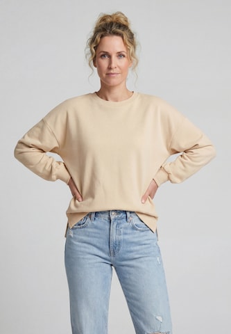 Sweat-shirt MUTHA en beige : devant