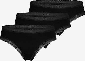 Mey Boyshorts 'Modal Lace' in Black: front