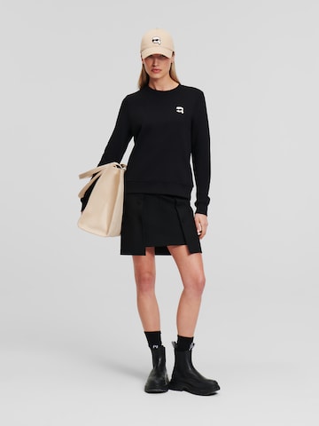 Felpa ' IKON ' di Karl Lagerfeld in nero