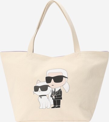Karl Lagerfeld Torba shopper w kolorze biały: przód