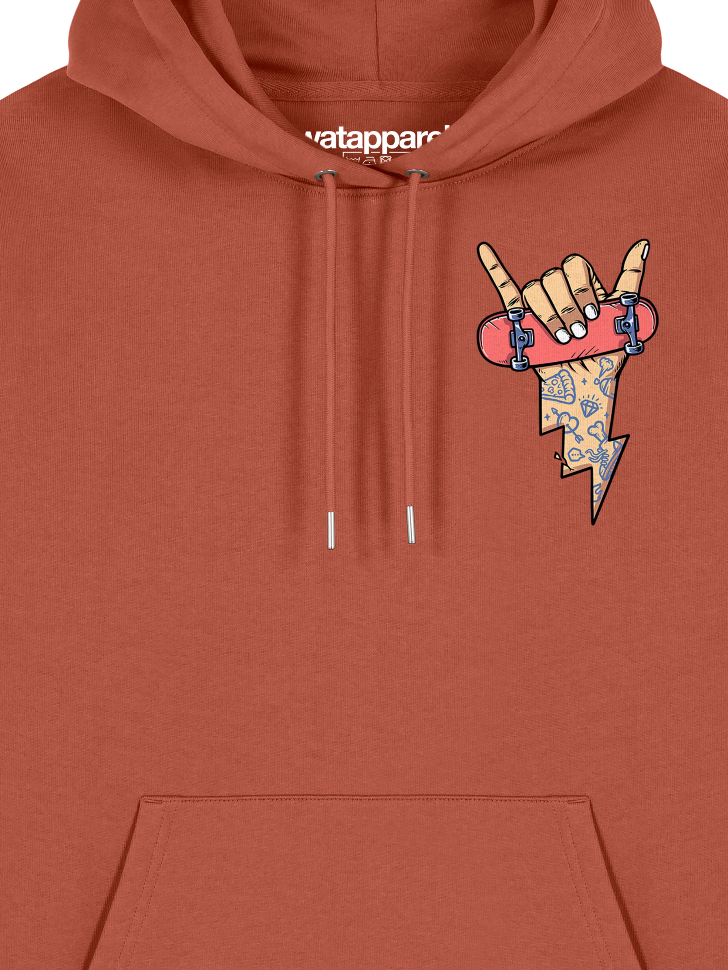 Sweat-shirt 'Skateboard' Watapparel en marron