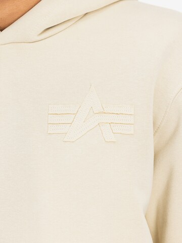 ALPHA INDUSTRIES Sweatshirt in Beige
