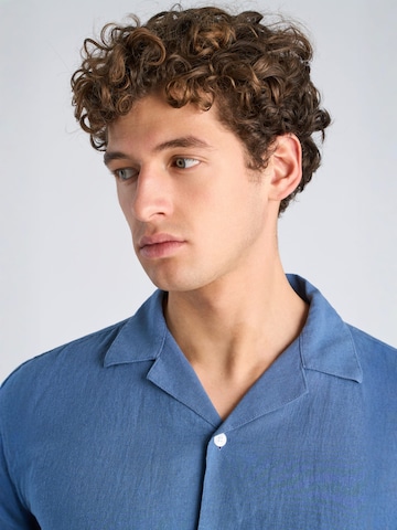 Lindbergh Regular Fit Hemd‌‌‌‌‌‌‌‌‌‌ in Blau