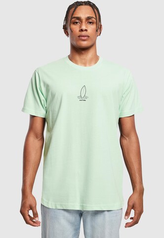 Merchcode Shirt 'Summer - Surf Vibes' in Grün: Vorderseite