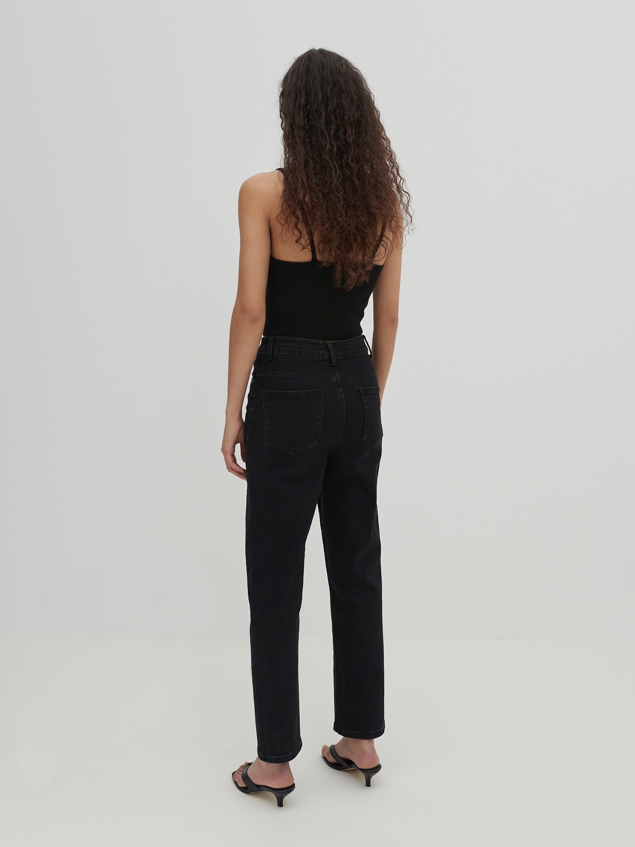 EDITED Producten Gebreide top 'Keira' Zwart