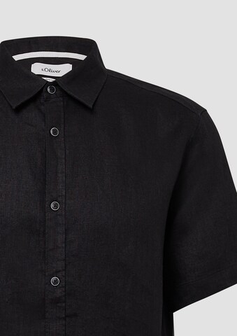 Fit confort Chemise s.Oliver en noir