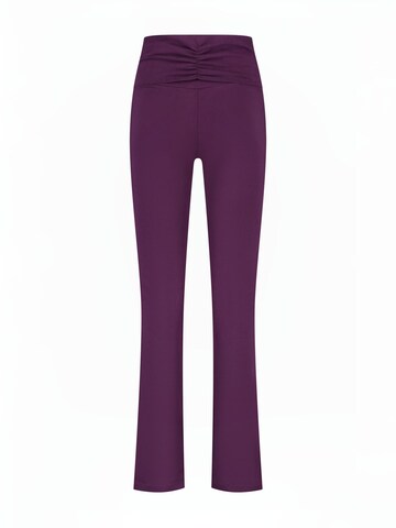Urban Goddess Yoga & Activewear Flared Sporthose 'Pranafied Yoga & Pilates sports' in Lila