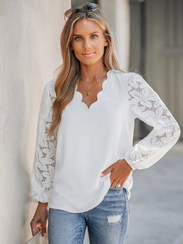 Cupshe Blouse 'CAA04B3H007CC' in White: front