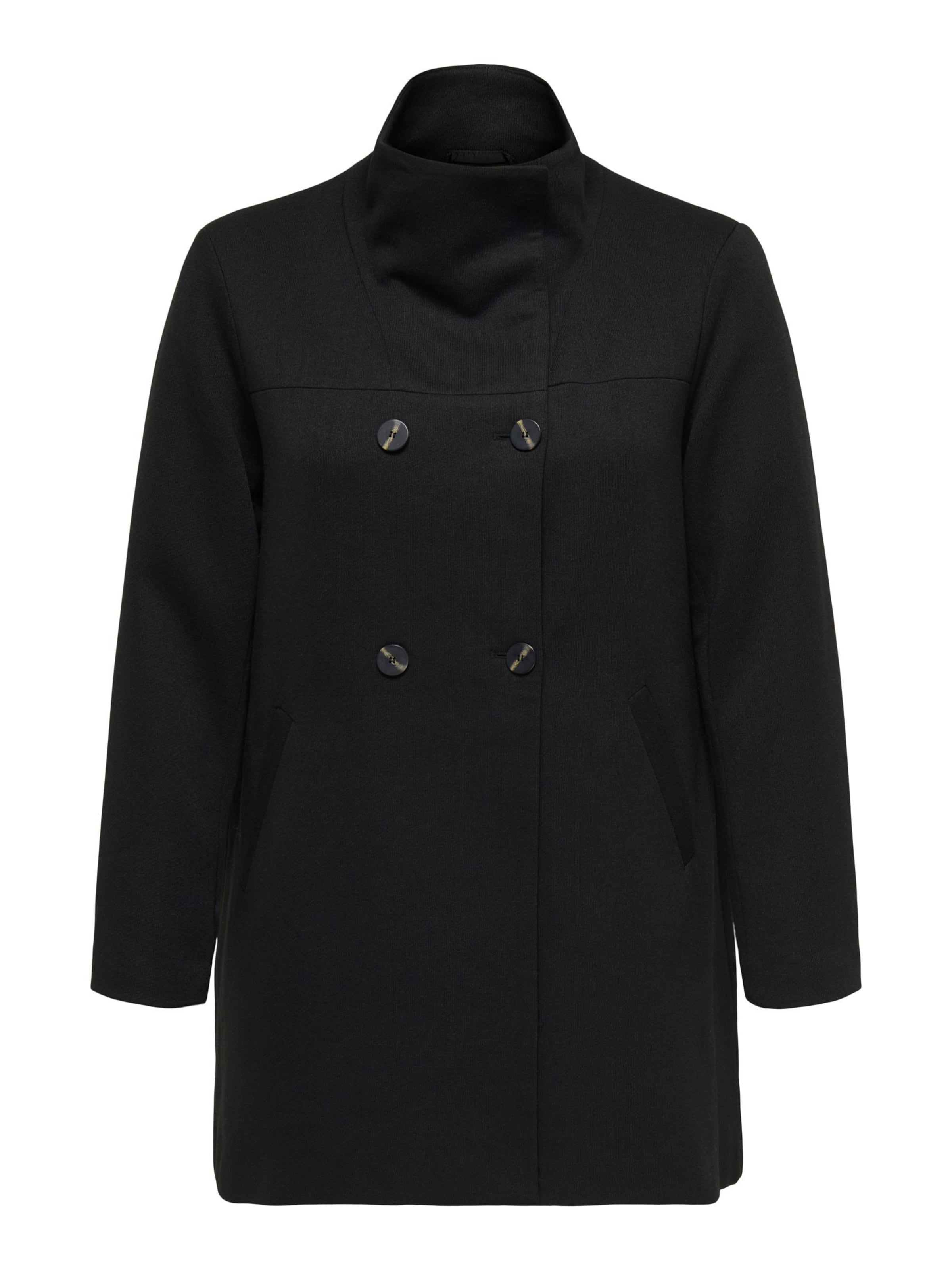 ONLY Carmakoma - Abrigo de entretiempo 'CARSedona' en negro: frente