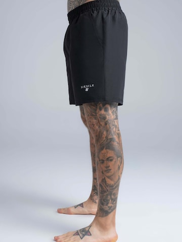 SikSilk Badeshorts in Schwarz