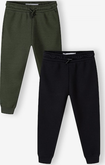 MINOTI Pantalon en vert foncé / noir, Vue avec produit