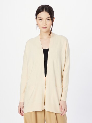 Cardigan ICHI en beige : devant